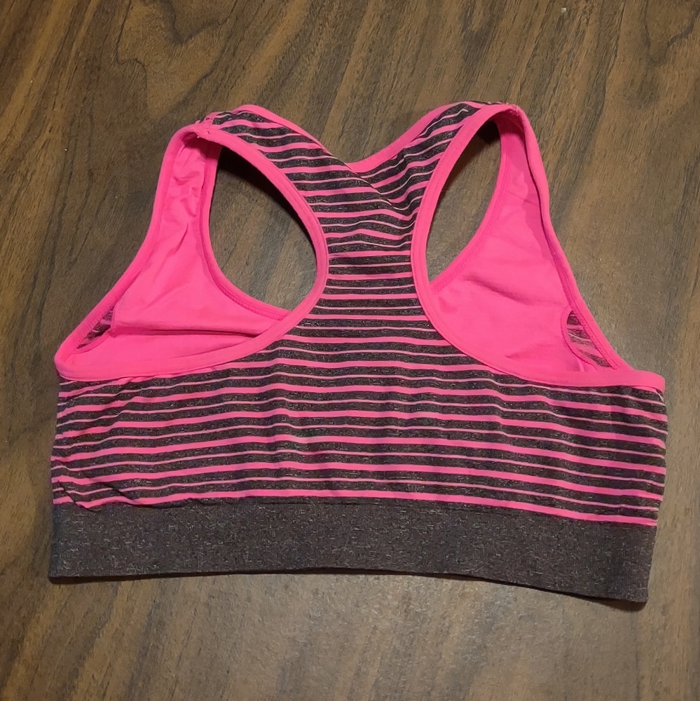 Pink/Grey Sports Bra - Picture 2 of 2